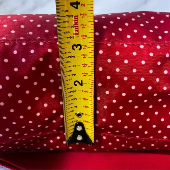 Street Lites Red/White Polka Dot Nylon Crossbody Bag - Picture 12 of 13